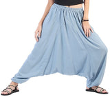 Whitewhale Men Women Cotton Baggy Hippie Boho Gypsy Aladdin Yoga Harem Pants