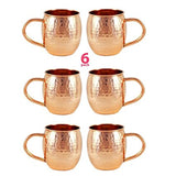 White Whale Handmade 100% Pure copper hammered Moscow Mule mugs