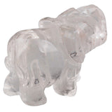 Whitewhale Healing Crystal Guardian Rock Quartz Elephant Pocket Stone Figurines Carved Gemstone