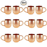 White Whale Handmade 100% Pure copper hammered Moscow Mule mugs