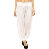 Whitewhale Women Cotton Elastic Waist Drawstring Summer Casual Baggy Hippie Yoga Pants