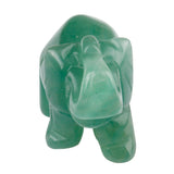 Whitewhale Healing Crystal Guardian Green Aventurine Elephant Pocket Stone Figurines Carved Gemstone