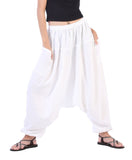 Whitewhale Men Women Rayon Baggy Hippie Boho Gypsy Aladdin Yoga Harem Pants