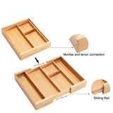 White Whale Drawer Dividers silverware tray Expandable Utensil Cutlery Tray Wooden Adjustable Flatware Organizer Kitchen Storage Holder for Knives Forks Spoons Accessories Gadgets