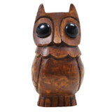 White Whale Wooden Owl Eyeglass Spectacle Holder Handmade Stand for Office Desk Home Décor Gifts