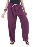 Whitewhale Women's Cotton Ealstic Waist Wide Leg Baggy Summer Casual Pajama Yoga Pants