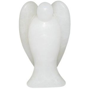 White Whale White Jade Healing Crystal Gemstone Carved Pocket Crystal Guardian Angel Figurines