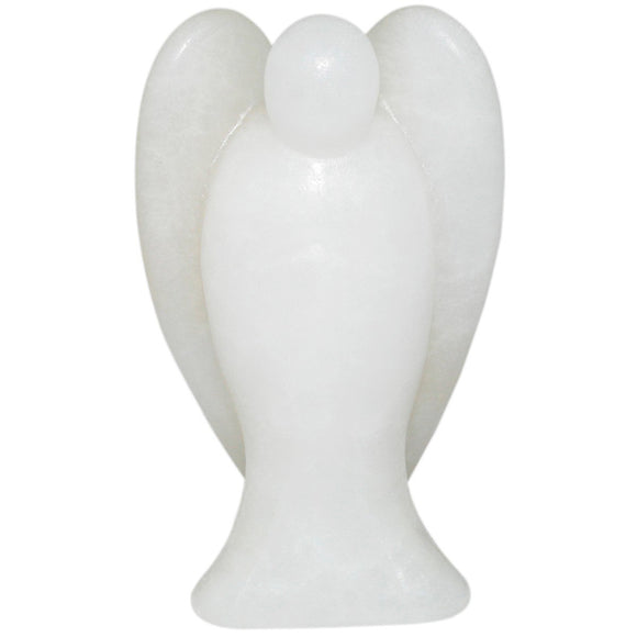 White Whale White Jade Healing Crystal Gemstone Carved Pocket Crystal Guardian Angel Figurines