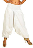 Whitewhale Men Women Cotton Baggy Hippie Boho Gypsy Aladdin Yoga Harem Pants