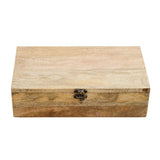 Whitewhale  Wooden Tea Box Tea Chest Spice Organizer with  Compartment
