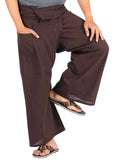 Whitewhale Mens Lightweight Cotton Thai Fisherman Pants Summer Hippie Yoga Pants
