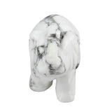 Whitewhale Healing Crystal Guardian White Howlite Turquoise Elephant Pocket Stone Figurines Carved Gemstone