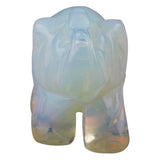 Whitewhale Healing Crystal Guardian Opalite Elephant Pocket Stone Figurines Carved Gemstone