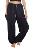 Whitewhale Women's Cotton Harem Hippie Boho Yoga Palazzo Casual Pants