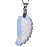 White Whale Angel Wing Reiki Chakra Healing Pendant Beads