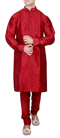 Whitewhale Silk Kurta Pajama For Mens Indian Clothing