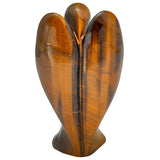White Whale Tiger's Eye Healing Crystal Gemstone Carved Pocket Crystal Guardian Angel Figurines