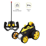 White Whale Twist & Turn Remote Control Car (Yellow, Rechargeable, 4-Way Moves)
