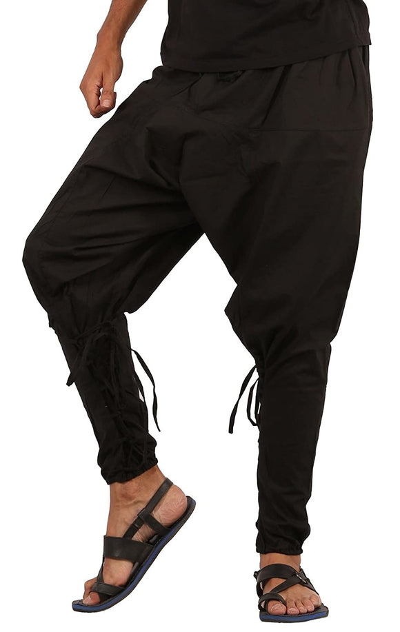 Whitewhale Men Women Cotton Solid Harem Pants Yoga Trousers Hippie Pants