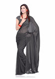 Whitewhale Bollywood Plain Georgette Saree Traditional Party/Wedding Wear