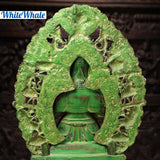 Whitewhale Brass Ivata Arya Tara Adorning a Throne Depicting Motherhood for Lord Buddha