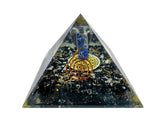 White Whale Angel Orgone Pyramid Gemstone Reiki Healing Black Tourmaline Orgone