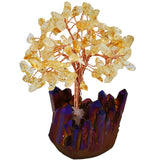 White Whale Tree Reiki Healing Crystal Gems Spiritual Feng Shui Vastu Table Décor