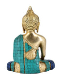 White Whale Brass Buddha Statue Astmangal Buddhism Idol feng Shui Home Decorative Showpiece