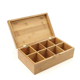 Whitewhale Tea Box Storage Natural Tea Chest Tea Bag Holder