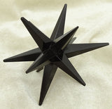 White Whale Black Tourmaline Reiki Healing Crystal Energy Generator 12 Point Star Merkaba Sacred Geometry