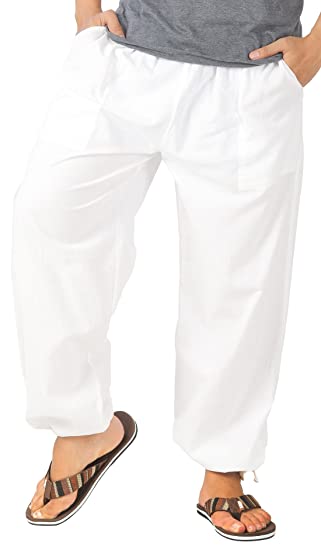 Whitewhale Mens Cotton Loose Joggers Casual Lounge Pajama Gym Workout Yoga  Pants
