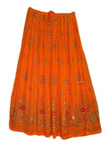 Whitewhale Womens Long Skirt India Traditional Clothing Designer For Spring Summer