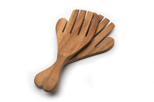 White Whale Wooden Salad Hands  (Piece of 2)