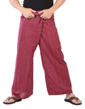 Whitewhale Stripe Cotton Fisherman Pants Casual Hippie Dance Tai Chi Yoga Pants