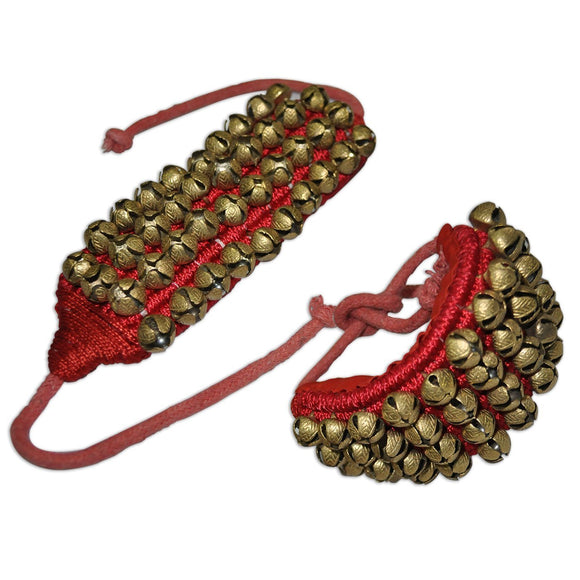 Whitewhale Handmade Indian Classical Ghungroo Dance Accessories Bharatnatyam, Kuchipudi, Odissi Ghungru For Dancer's Feet (40 bells + 40 bells)