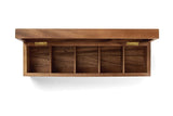 Whitewhale  Wooden Tea Box Tea Chest Spice Organizer with  Compartment