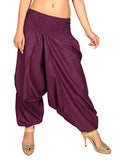 Whitewhale Men Women Cotton Baggy Hippie Boho Gypsy Aladdin Yoga Harem Pants