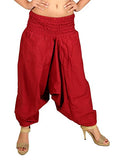 Whitewhale Men Women Cotton Baggy Hippie Boho Gypsy Aladdin Yoga Harem Pants