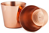 White Whale Handmade 100% Pure copper hammered Moscow Mule mugs  with Shot Glass.