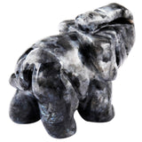 Whitewhale Healing Crystal Guardian Labradorite Elephant Pocket Stone Figurines Carved Gemstone