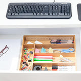 White Whale Drawer Dividers silverware tray Expandable Utensil Cutlery Tray Wooden Adjustable Flatware Organizer Kitchen Storage Holder for Knives Forks Spoons Accessories Gadgets