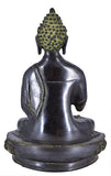 White Whale Brass Buddha Statue Murti for Home Decor Entrance Office Table Living Room Meditation Luck Gift Feng Shui Home Décor