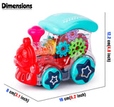 White Whale Whale Musical Toy Battery Operated Transparent Gear Train Locomotive for Kids Concept Electric Toys with Bump & Go Action Flashing Light & Sound Toy for Boys Girls (Pack of 1 ) Battery Included
Included