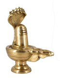 White Whale Handmade Antique Brass Lord Shiva Lingam Sculpture Shivling Statue Home Decor Figurine