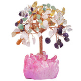 White Whale Tree Reiki Healing Crystal Gems Spiritual Feng Shui Vastu Table Décor