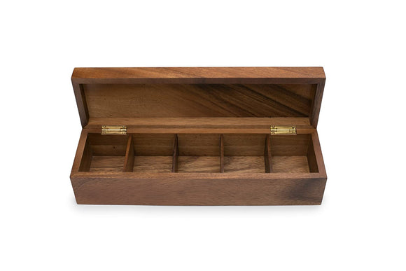 Whitewhale  Wooden Tea Box Tea Chest Spice Organizer with  Compartment