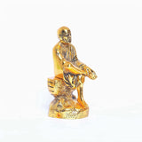 White Whale Shirdi Sai Baba Idol Metal Statue Showpiece for Car Dashboard & Home,Office Decorative Saibaba Idol Murti,Religious Gift Article,Showpiece Figurines,Corporate Gift.