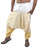 Whitewhale Men's Cotton Solid Harem Pants Yoga Trousers Hippie Pant