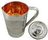 White Whale Pure Copper Luxury Jug  (Outside Steel Jug ) capacity 1600 ml (Jug without Glass.)