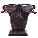 White Whale Wooden Elephant Eyeglass Spectacle Holder Handmade Stand for Office Desk Home Décor Gifts